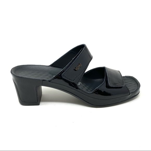 Vital Joy Mules Sandals Lack Schwarz - Picture 1 of 15